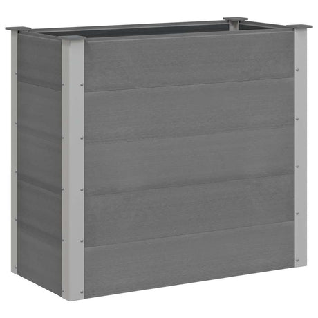 Vidaxl plantenbak verhoogd 100x50x91 cm hkc grijs