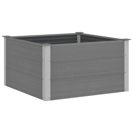 Vidaxl plantenbak verhoogd 100x100x54 cm hkc grijs