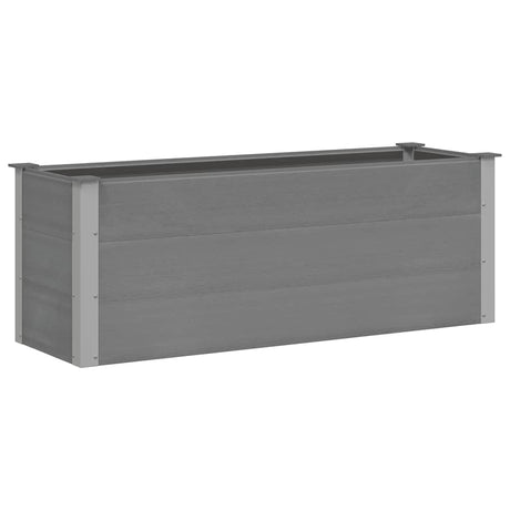 Vidaxl plantenbak verhoogd 150x50x54 cm hkc grijs