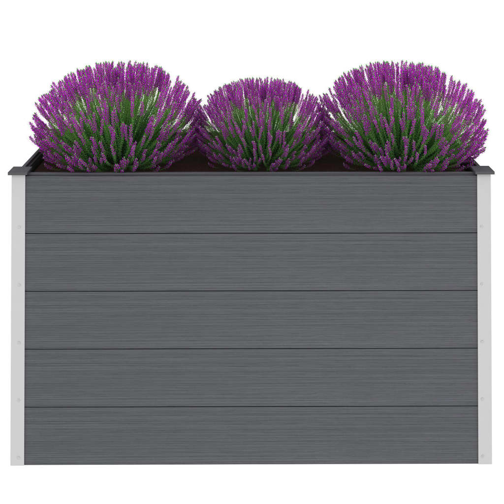 Vidaxl Planter hævede 150x50x91 cm HKC Gray