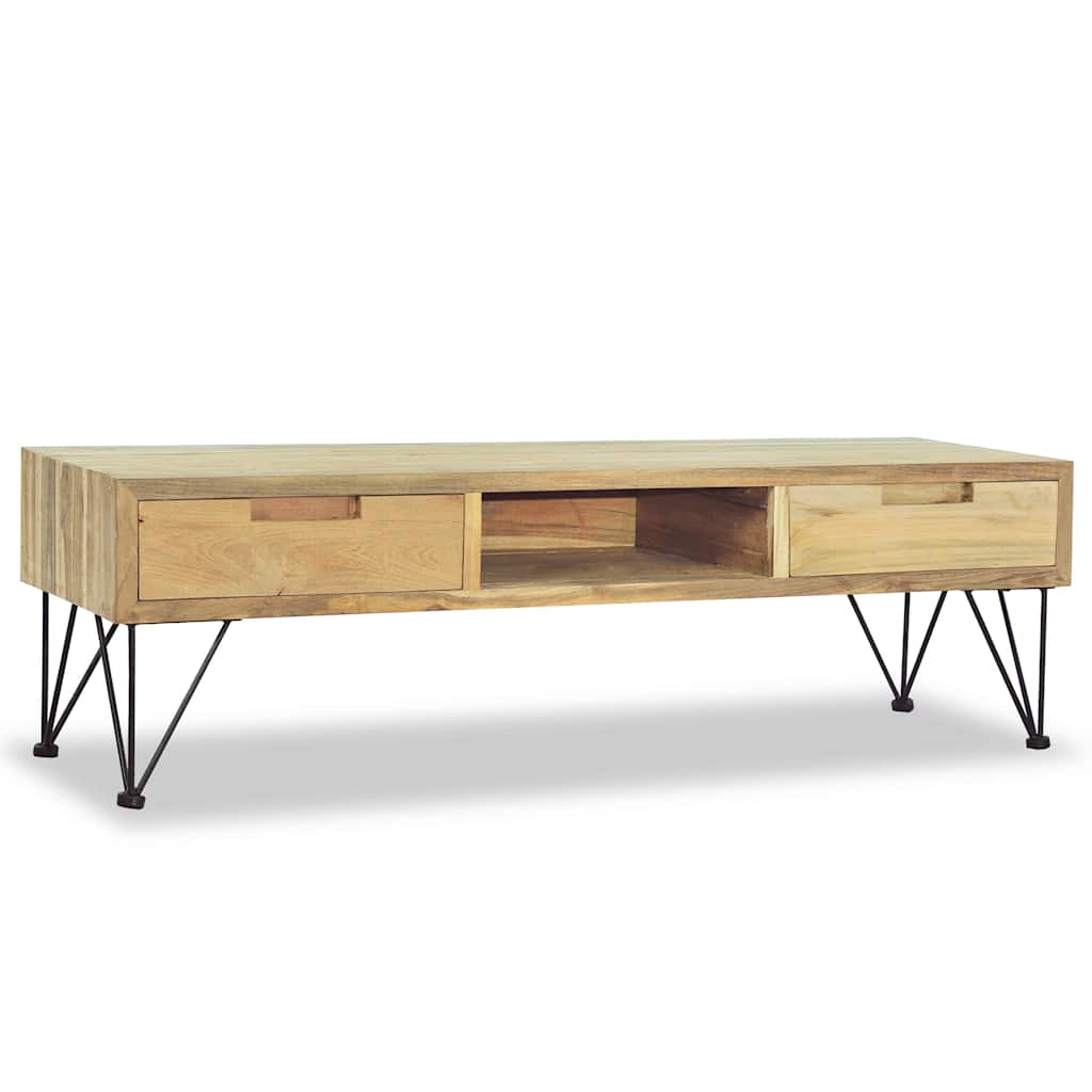 Vidaxl tv-meubel 120x35x35 cm massief teakhout