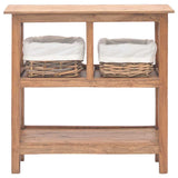 Vidaxl wandtafel 69x28x70 cm massief mahoniehout