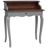 Vidaxl schrijftafel 80x40x92 cm massief mahoniehout