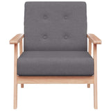 Vidaxl fauteuil stof donkergrijs