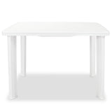 Vidaxl tuintafel 101x68x72 cm kunststof wit