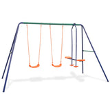 Vidaxl Swings Ensemble avec 4 sièges orange