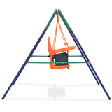 Vidaxl Swing Swing Juego con arnés de seguridad naranja