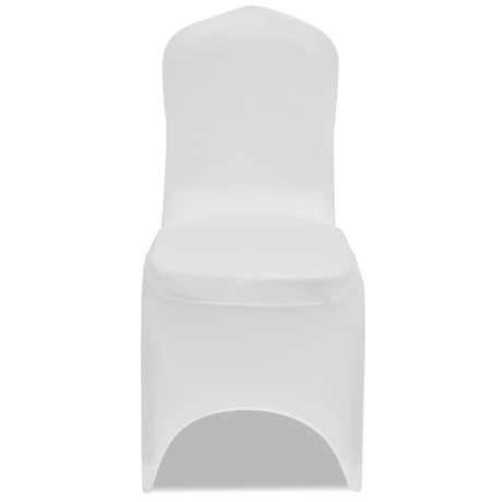 Vidaxl stoelhoezen stretch wit 100 st