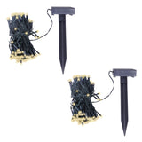 Vidaxl Lights enlaises LED chaude blanc 2 pcs