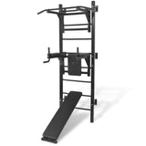 Vidaxl Fitness Device Wall -Black