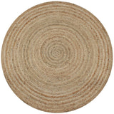 Vidaxl tapijt rond 120 cm gevlochten jute