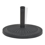 Vidaxl parasolvoet rond 14 kg hars zwart