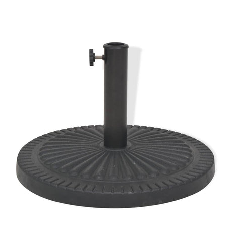 Vidaxl parasolvoet rond 14 kg hars zwart