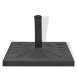 Vidaxl parasolvoet vierkant 12 kg hars zwart