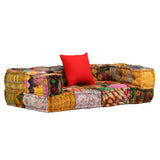 Vidaxl Pouf Tweezits Modular Fabric Patchwork