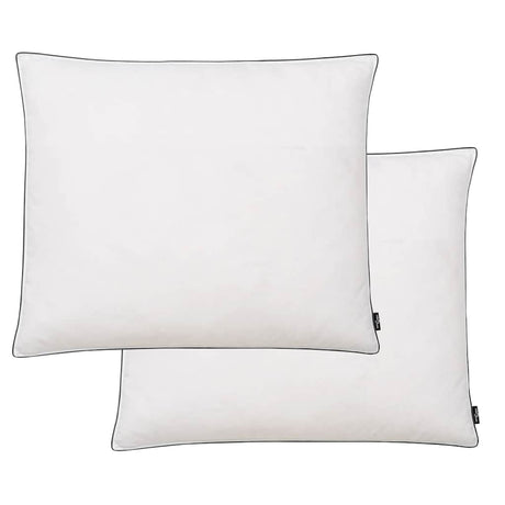 Vidaxl kussens 2 st zwaar 70x60 cm dons- verenvulling wit