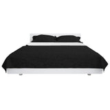 VIDAXL BEDSPREAT DOPPIO -CIDE 220X240 CM trapunta in bianco e nero