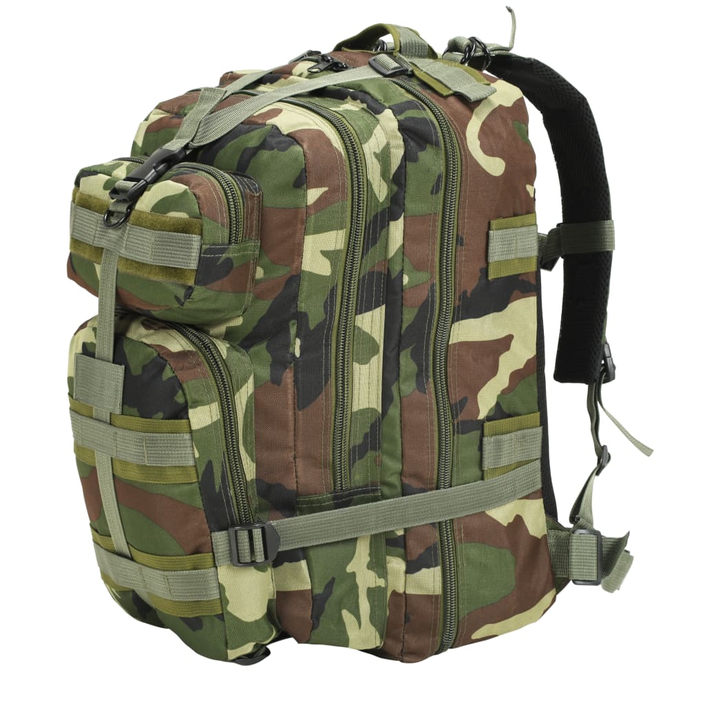 Vidaxl sac à dos de style armée 50 l camouflage