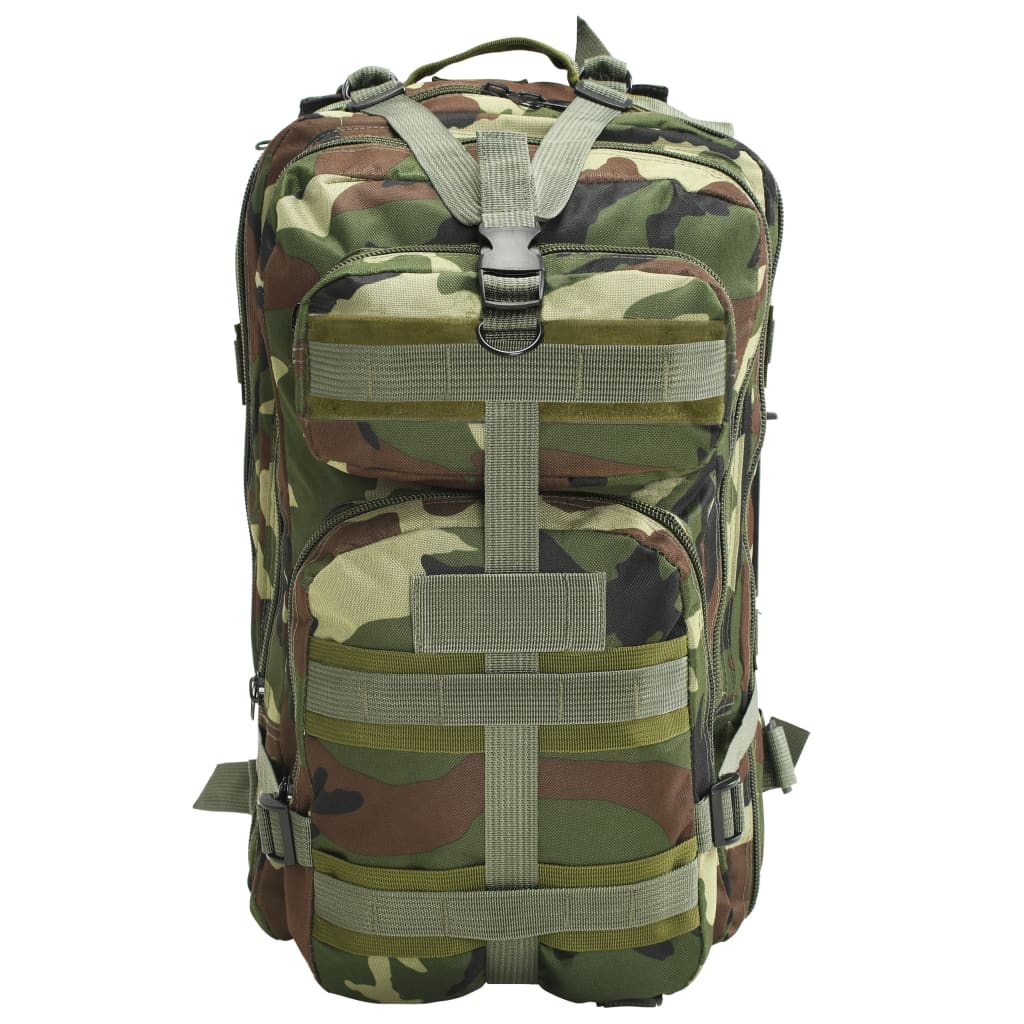 Vidaxl sac à dos de style armée 50 l camouflage