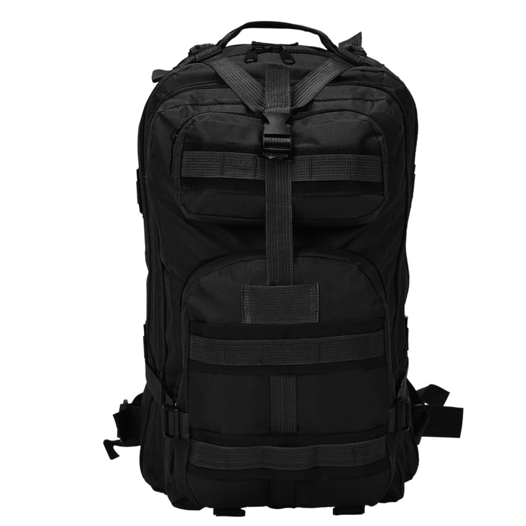 Bidaxl ryggsäck arméstil 50 L svart