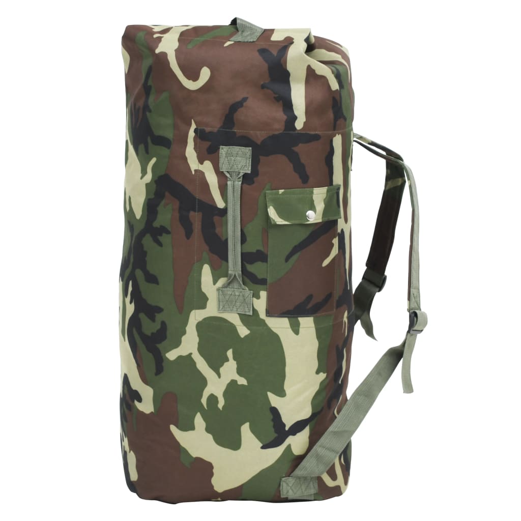 Vidaxl Sports Bag Army Style 85 L Camouflage