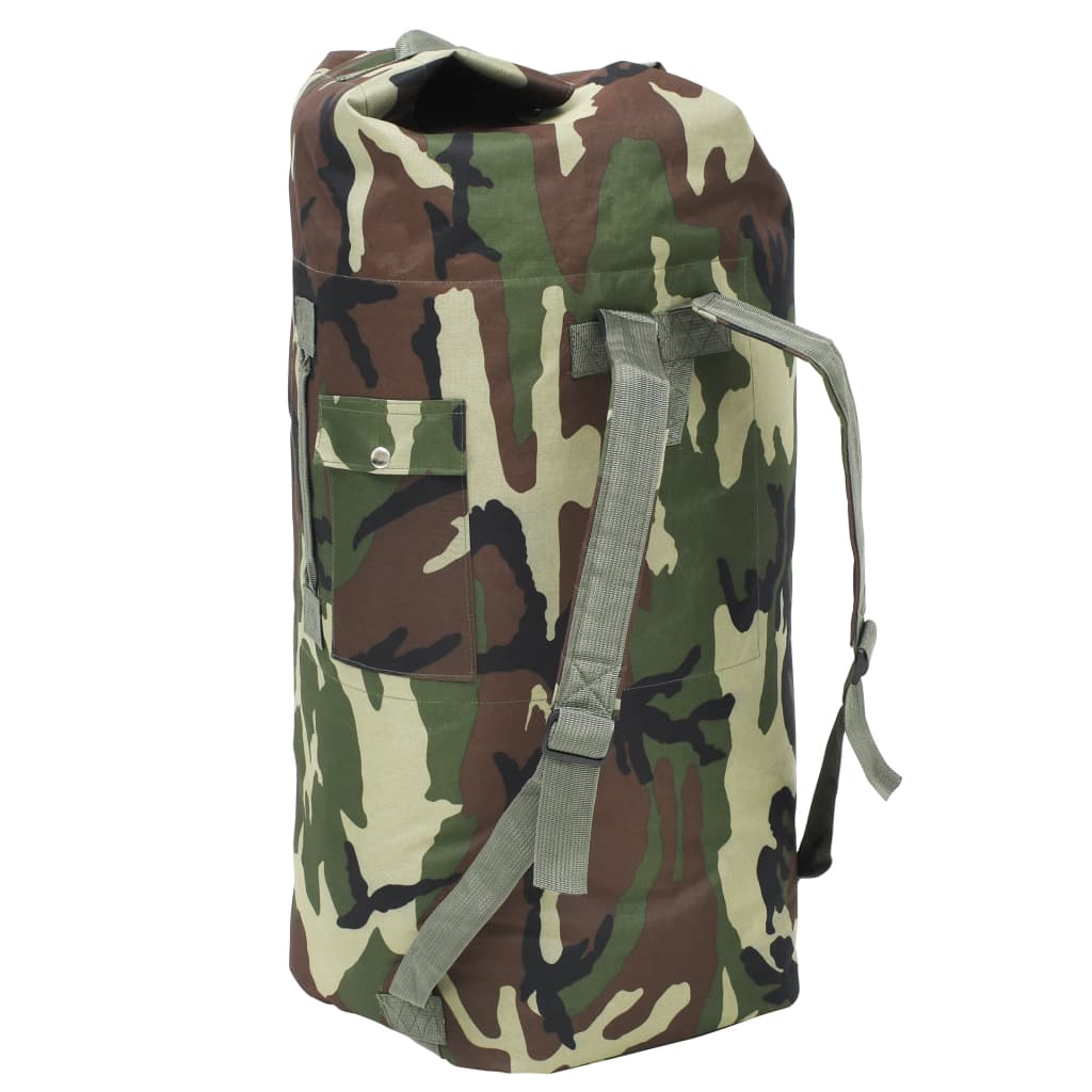 Vidaxl Sports Bag Army Style 85 L Camouflage