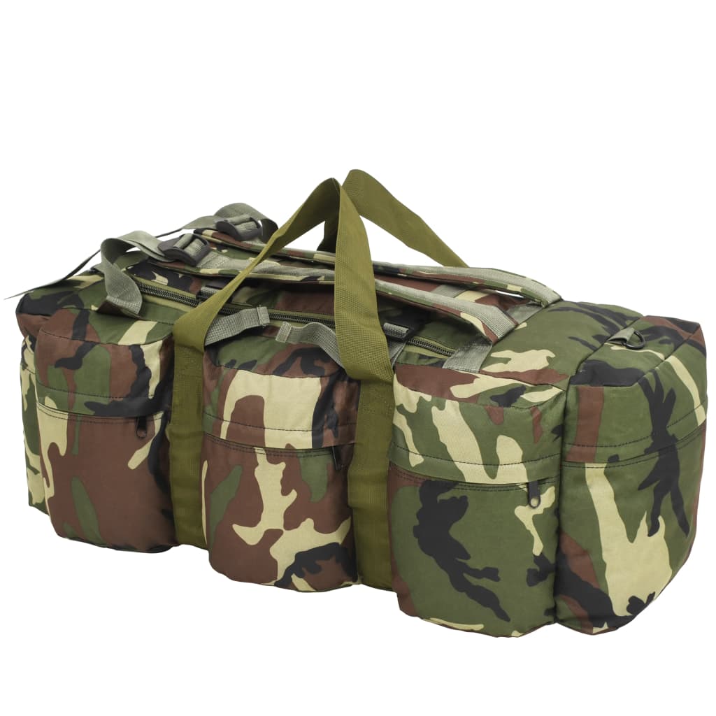 Vidaxl Plunjezak 3 en 1 Estilo del ejército 90 L camuflaje