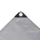 Vidaxl dekzeil 650 g m² 3x6 m grijs