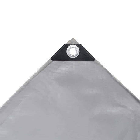 Vidaxl dekzeil 650 g m² 3x6 m grijs