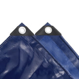 Vidaxl dekzeil 650 g m² 4x4 m blauw