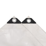 Vidaxl dekzeil 650 g m² 3x6 m wit