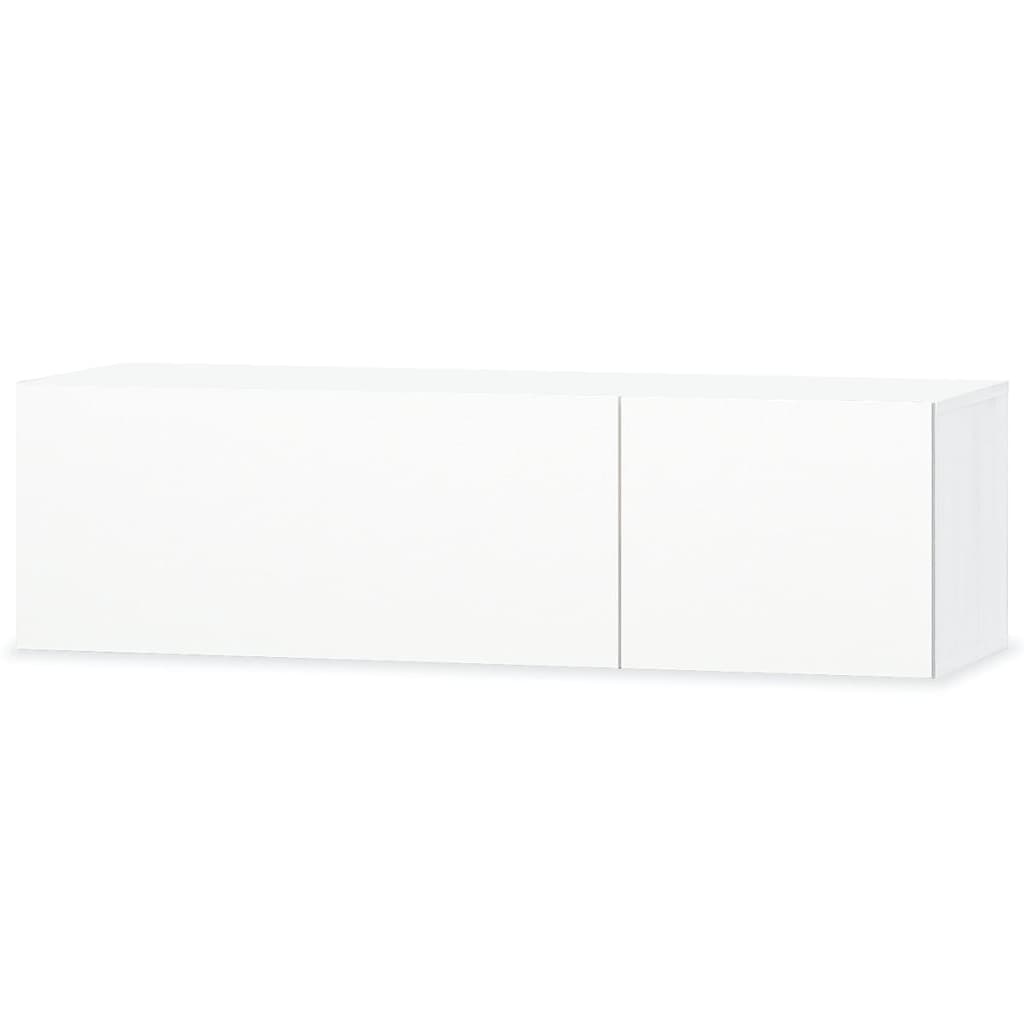 Vidaxl tv-meubel 120x40x34 cm bewerkt hout hoogglans wit
