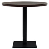 Vidaxl bistrotafel rond 80x75 cm mdf en staal donker essenkleur