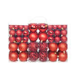 Vidaxl 100-teiliger Weihnachtskugel Set 3 4 6 cm rot