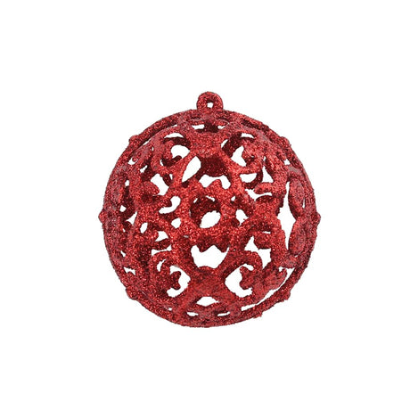 Vidaxl 100-delige kerstballenset 3 4 6 cm rood