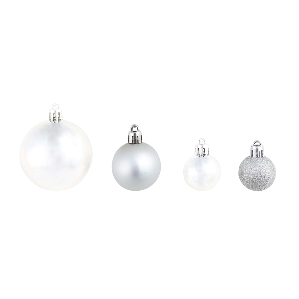 Vidaxl Boules de Noël 100 ST Silver-Colored Ordored