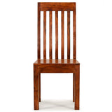 Vidaxl eetkamerstoelen 2 st modern hout met honingafwerking