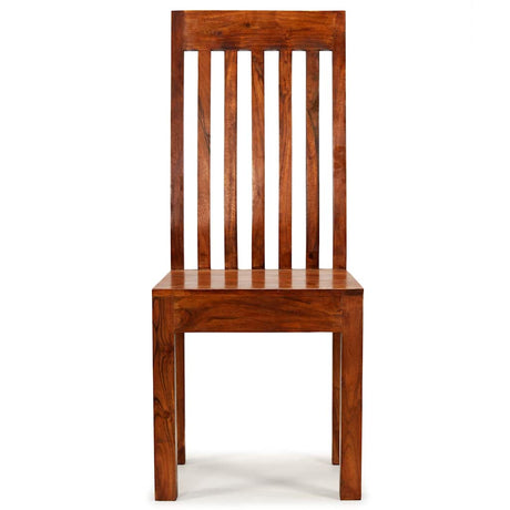 Vidaxl eetkamerstoelen 2 st modern hout met honingafwerking