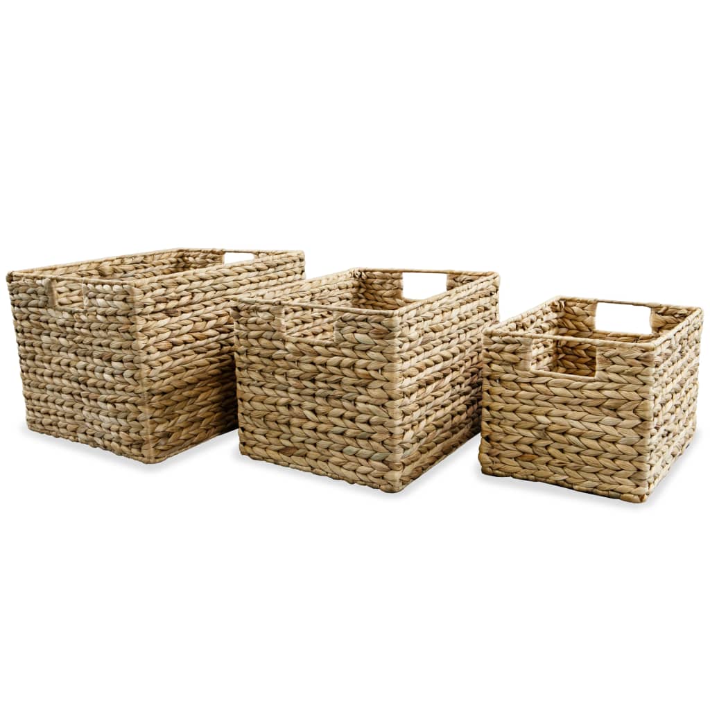 Vidaxl Storage basket set Waterhyacint 3-piece