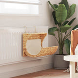 Vidaxl kattenbed met kussen 37x20x20 cm waterhyacint