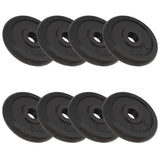 Vidaxl halterschijven 8 st 8x2,5 kg gietijzer