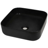 BIDAXL WASHBASIN SQUARE 38X38X13,5 cm keramisk svart