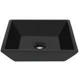 Vidaxl Washbasin Square 41.5x41.5x12 cm en céramique noir