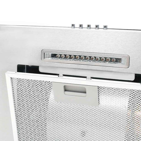 Vidaxl wandafzuigkap 756 m³ u led 60 cm roestvrij staal