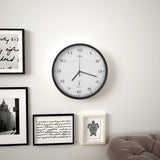 Horloge murale vidaxl avec calendrier quartz-31 cm blanc et noir