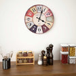 Vidaxl wandklok vintage stijl 30 cm meerkleurig