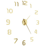 Vidaxl 3D -Wanduhr 100 cm xxl moderne Goldfarbe