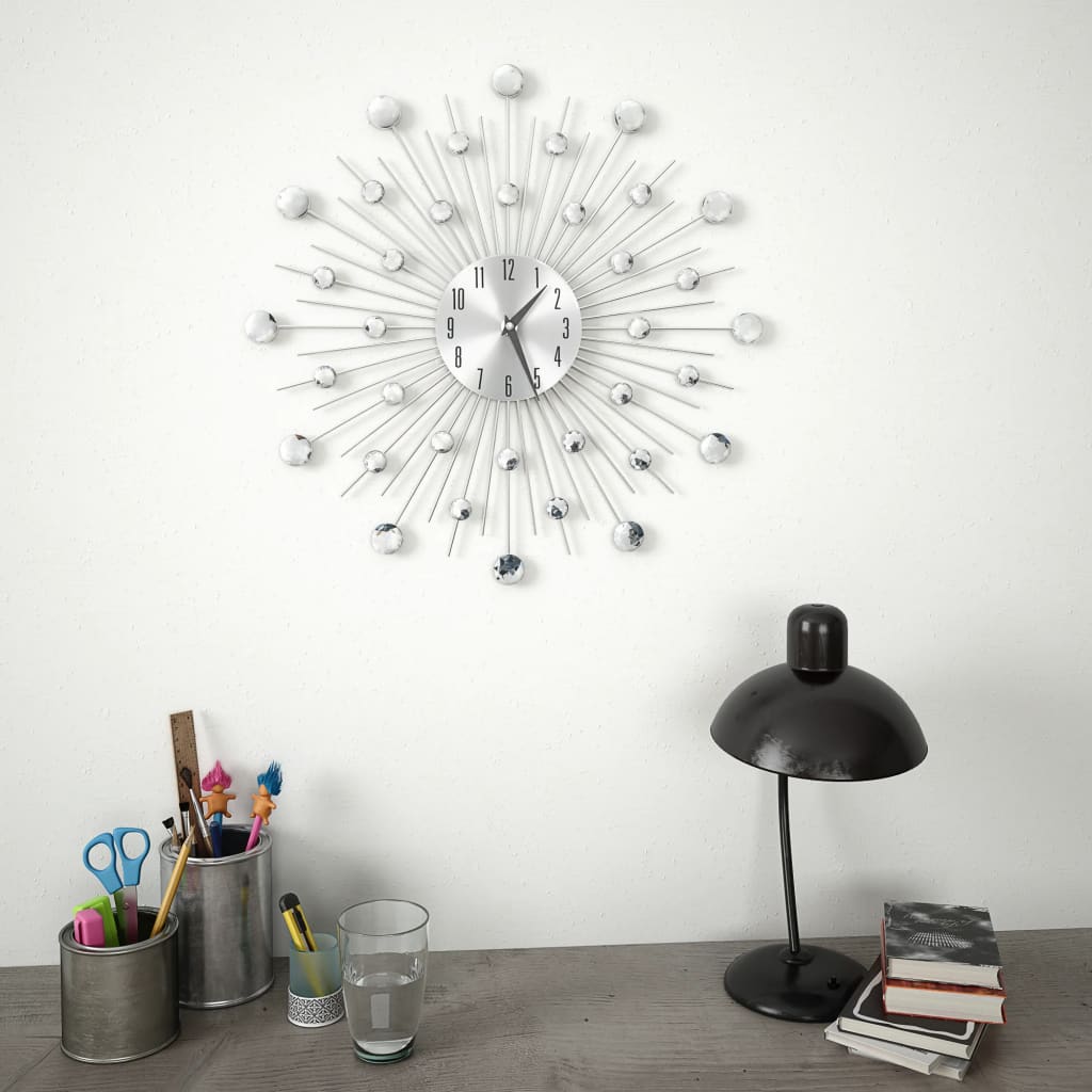 Horloge murale vidaxl avec mécanisme de quartz 50 cm Design moderne