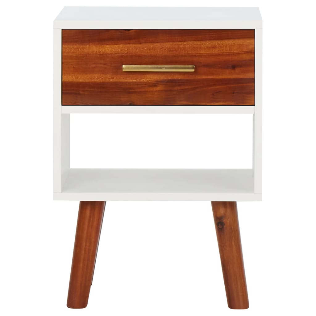 Vidaxl nachtkastje 40x30x57 cm massief acaciahout