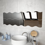 Espejos de pared Vidaxl en forma de golf 4 st 60x18.5 cm de vidrio